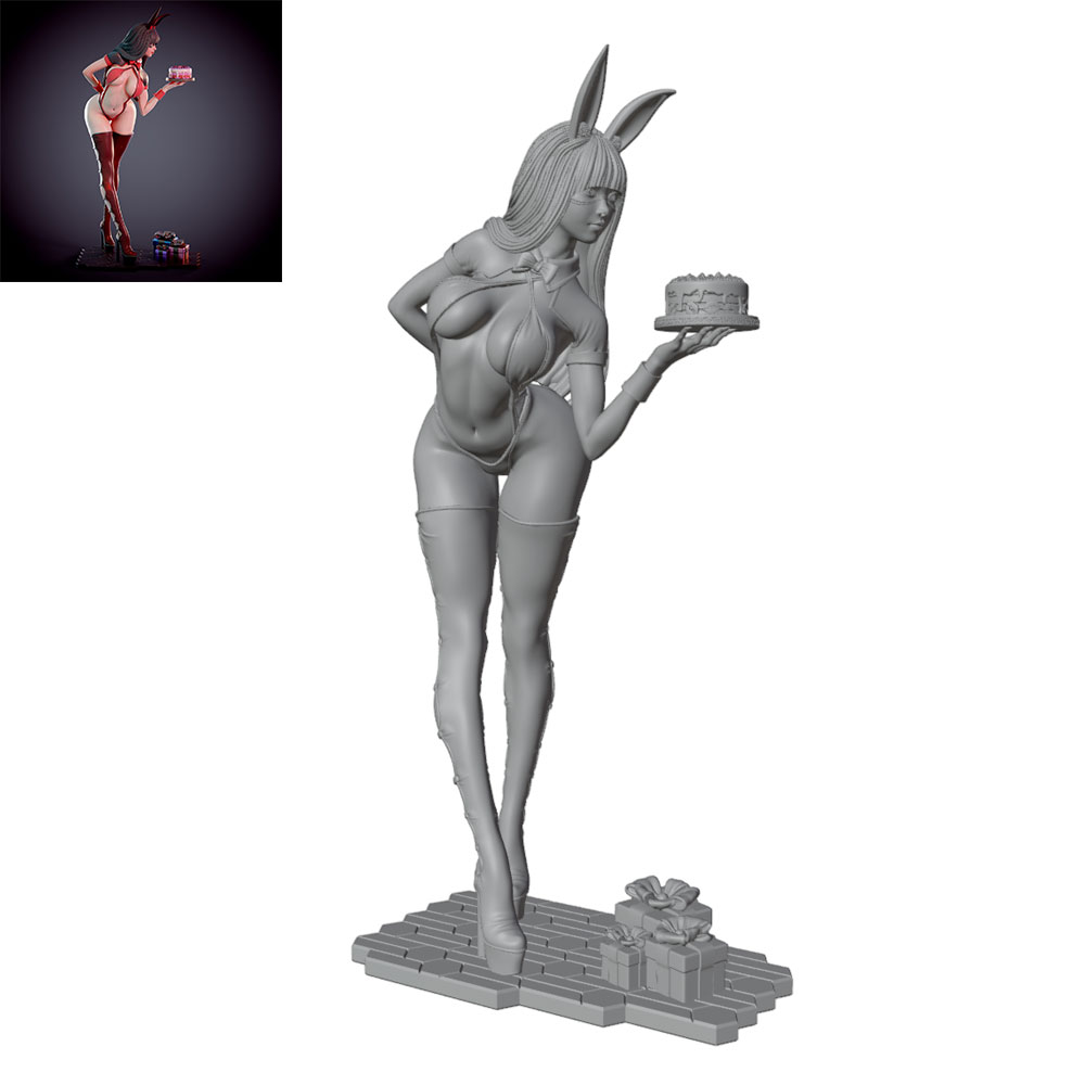3D Printing App - 1/24/12/6 Holiday party theme bunny girl