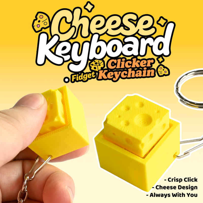 3D Printed Cheesy Key Fidget C - 3D Printing Toys 评论和价格