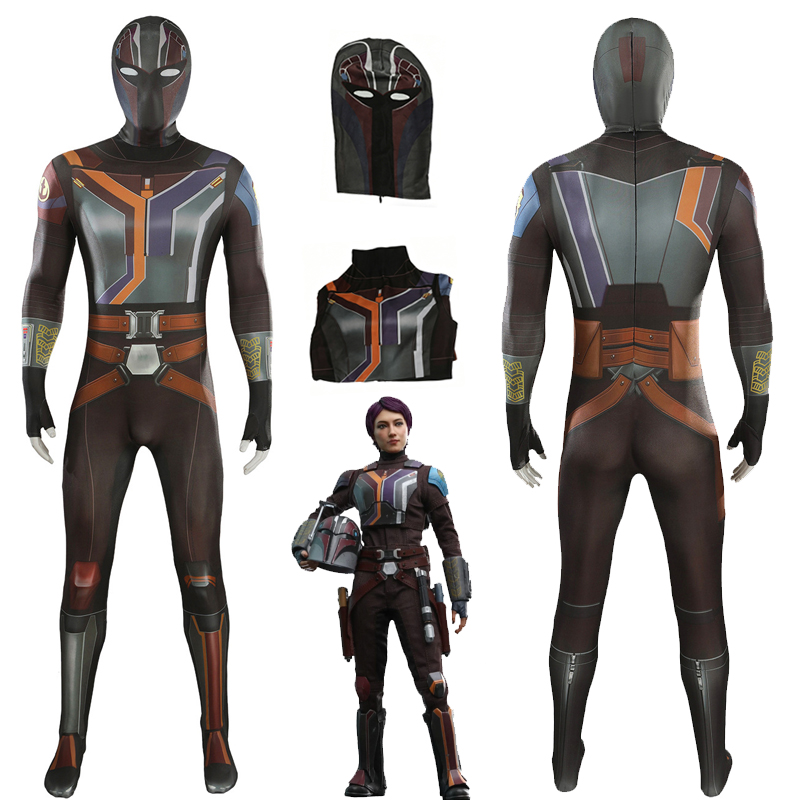 Sabine Wren Cosplay Costume 3D - 3D Printing Mask 评论和价格