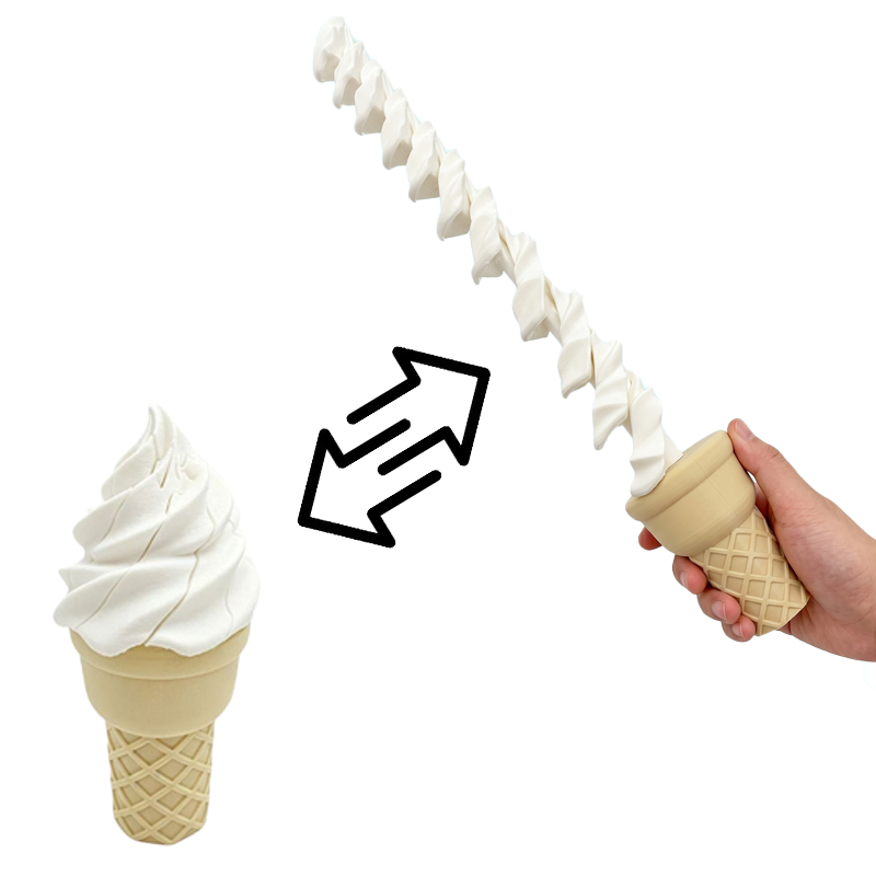 3D Printing Ice Cream Retracta - 3D Printing Toys 评论和价格