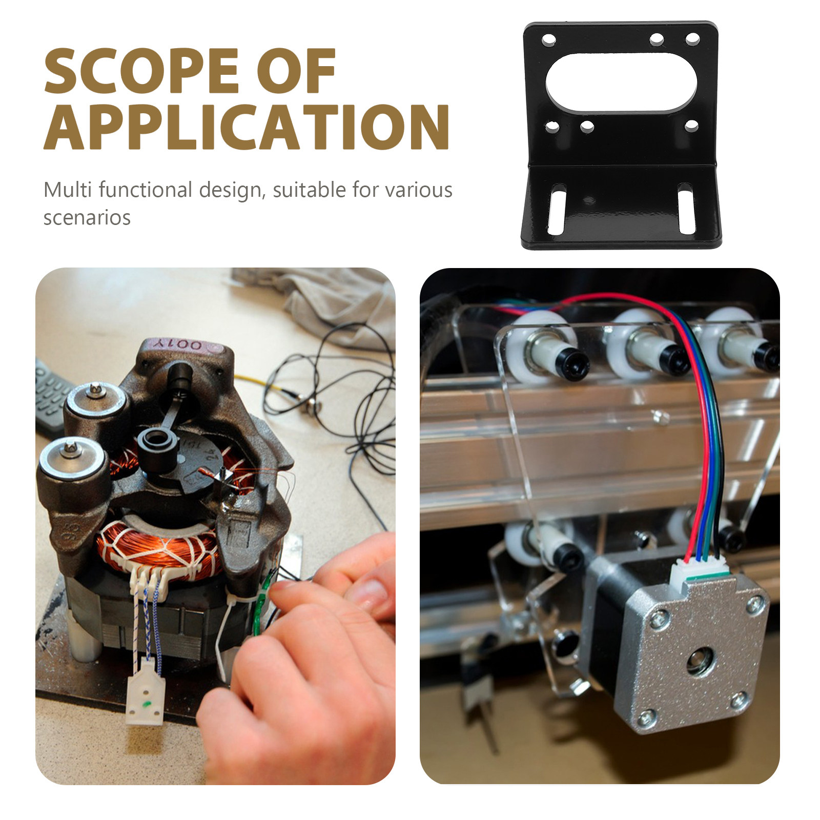 Steel Gear Motor Mounting Brac - Stepper Motor 评论和价格