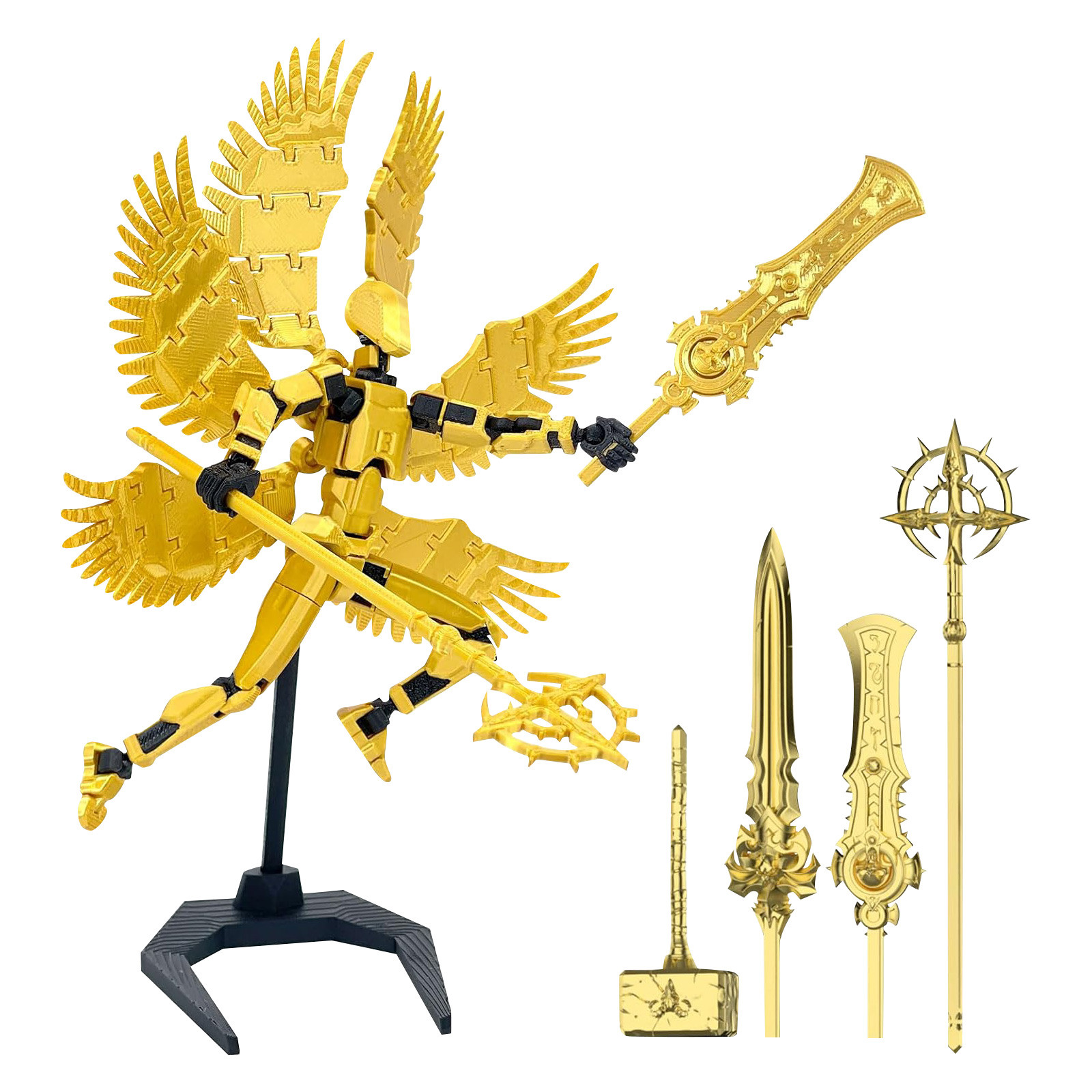 Titan 13 With Wings Figure Toy - 3D Printing Aluminium 评论和价格