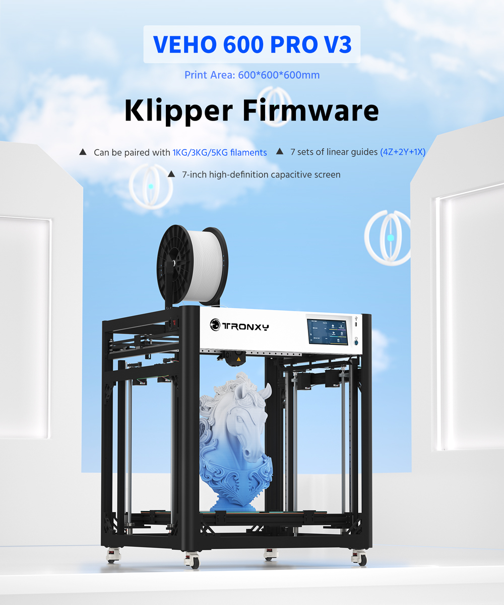 Tronxy VEHO-600 / PRO V3 Large - 3D Printing X Y Z Axis 评论和价格