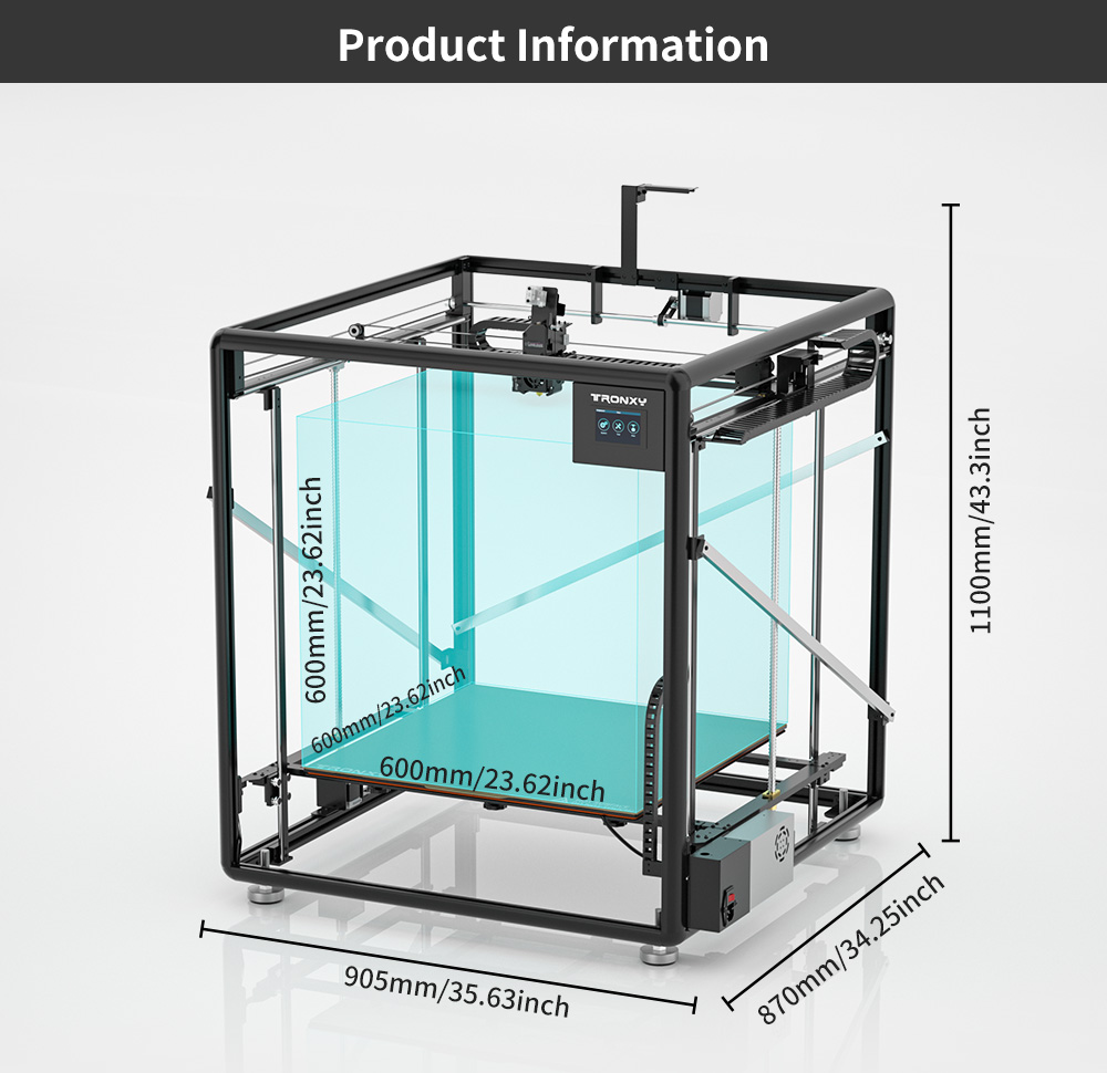 Tronxy VEHO-600 / PRO V3 Large - 3D Printing X Y Z Axis 评论和价格