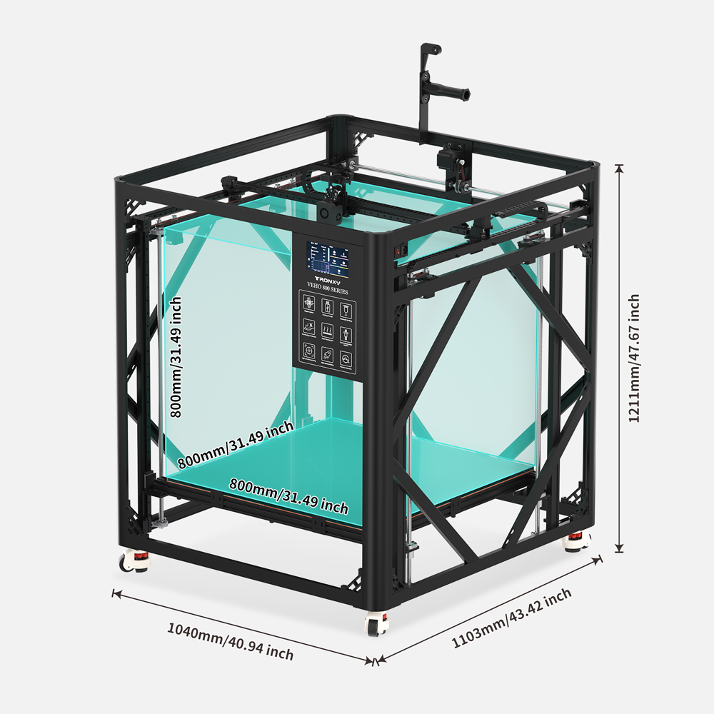 Tronxy VEHO-800-12 or PRO Larg - 3D Printing X Y Z Axis 评论和价格
