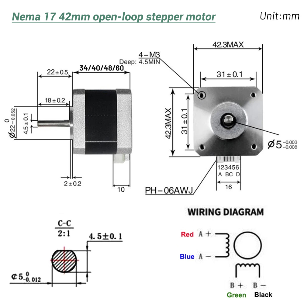 Nema17 Stepper Motor 42 Motor  - Stepper Motor 评论和价格
