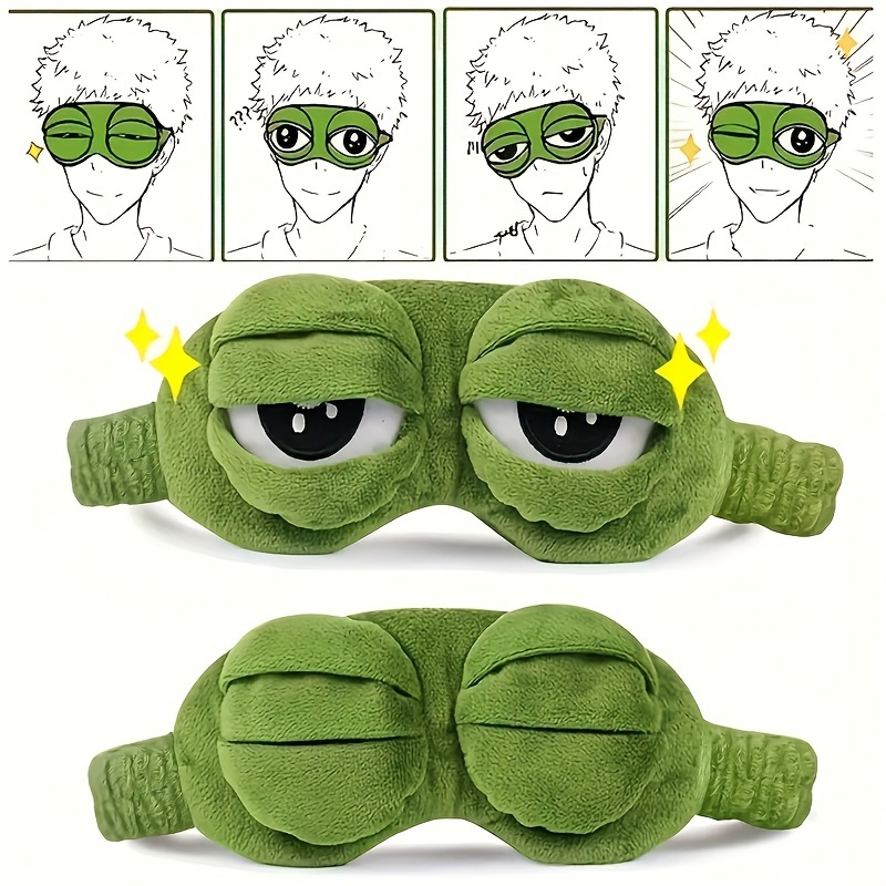 Sleep Eye Mask 3D Cute Frog Fu - 3D Printing Mask 评论和价格