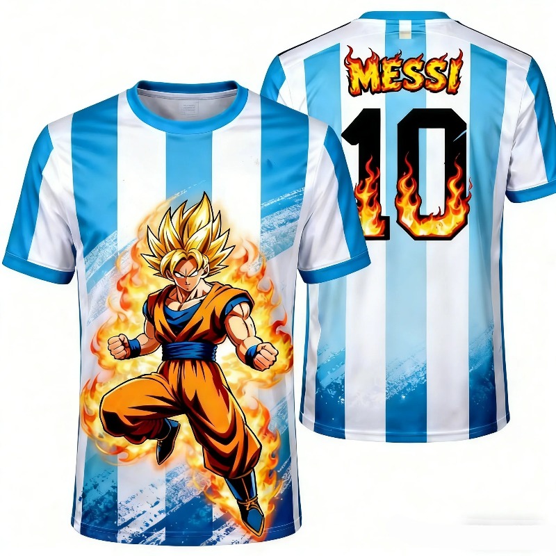 Dragon Ball Z Goku x Messi Arg - 3D Printing Z Hop 评论和价格