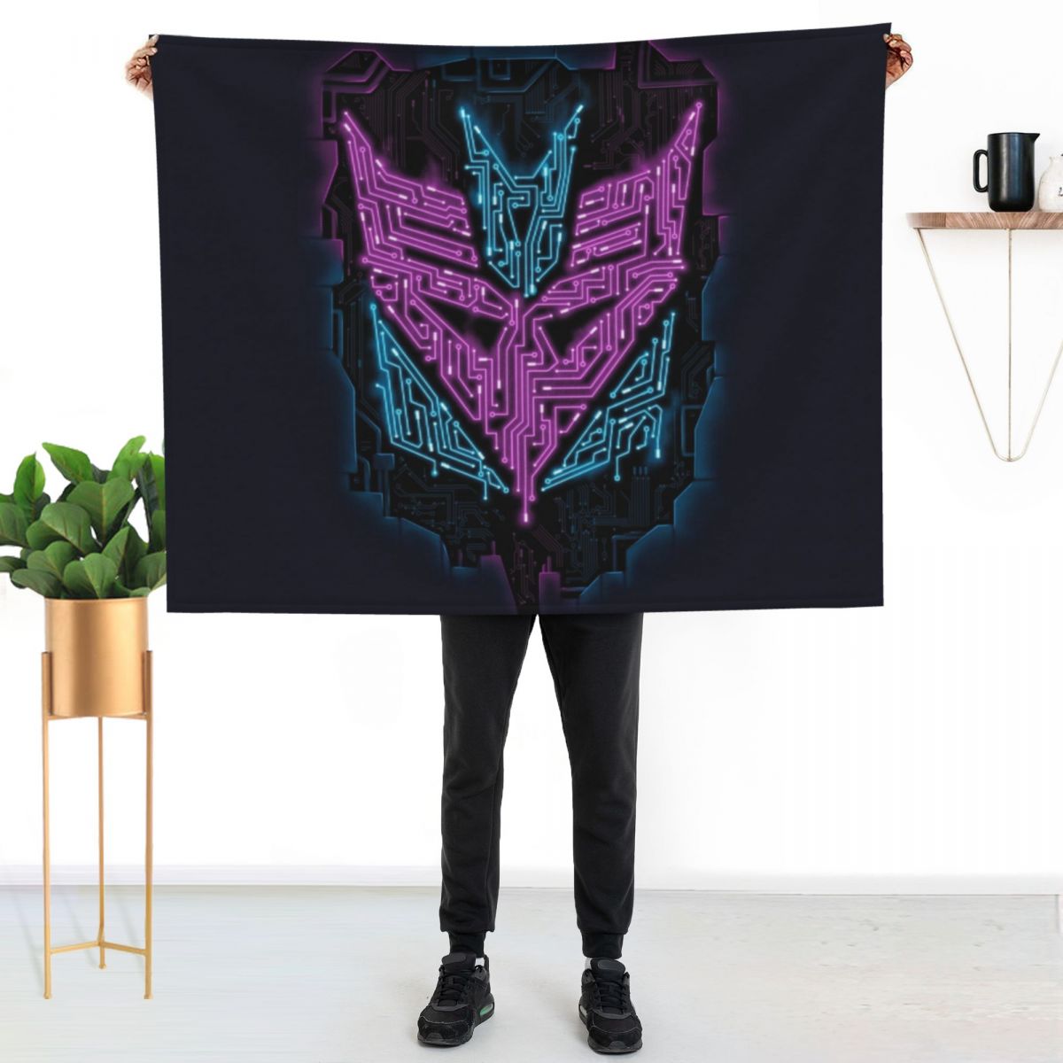 Decept-Iconic II Throw Blanket - 3D Printing Icon 评论和价格